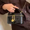 Bolso Pequeño de Lujo Estilo Acolchado de Diamante con Cadena para Mujer 2026 Nuevo Otoño Gama Alta Melamina Bolso de Hombro Cruzado de Mano