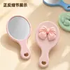 Espejo de Mano con Lazo, Espejo de Maquillaje Redondo al por Mayor, Espejo de Tocador Portátil para Estudiantes, Espejo de Bolsillo Estilo Lindo Personalizable