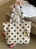 Bolso Tote de Lunares de Moda Transfronterizo 2026 para Mujer, Bolso de Hombro o Axila Casual Elegante y Único para el Trabajo y el Viaje