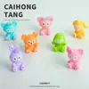 Ornatos de Resina para Mesa de Computador Figurinhas Pequenas de Tesouro em Cor Sólida Artesanato Criativo DIY de Resina Chaveiro Pequenos Pingentes