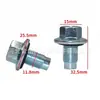 Adecuado para junta de cárter de aceite Toyota, tapón de drenaje de aceite magnético, pieza de desgaste de tornillo 90430-12031