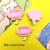 Floração Criativa da Primavera Flor de Pêssego Novo diy Cola Creme Capinha de Celular Acessórios de Resina Acessório de Cabelo Grampo de Cabelo Patch para Copo de Água