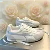 Zapatillas de Entrenamiento Alemanas Patchwork con Logo para Mujer 2026 Nuevos Zapatos de Correr Retro de Caña Baja de Encaje Multicolores Transpirables Zapatos Forrest Gump