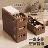 Organizador de escritorio, caja de almacenamiento para cajón de gabinete, caja de almacenamiento de cosméticos de gran capacidad, organizador de tocador para perfumes y labiales