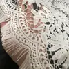 ¡ventas directas de fábrica! Encaje de seda de leche para bordado a máquina soluble en agua, encaje, accesorios de ropa de bordado, tela, camino de mesa