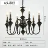 Lámparas de Vela Retro Francesas, Lámparas Sencillas para Dormitorio, Iluminación Negra para Restaurante, Candelabros Americanos de Estilo Medieval Nanyang para Sala de Estar