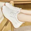 Novos Mocassins Slip-on de Solado Macio Sapatos Pequenos de Couro Solado Grosso Sapatos Preguiçosos de Feijão One-Step Sapatos Confortáveis para Maternidade Dropshipping Transfronteiriço