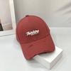 Nueva gorra de béisbol para mujer, estilo americano de lana gruesa versátil, estilo coreano rígida elegante que favorece el rostro, gorra de hombre con visera de pico de pato