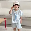 Traje Deportivo de Verano para Niños, Ropa de Verano Holgada para Niñas, Nuevo Estilo 2026, Shorts Casuales de Manga Corta para Niños, Ropa de Bebé