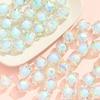 Cuentas Facetadas de Colores de Alta Transparencia de 15 mm para Uñas, Cuentas Sueltas, Material para Pulseras y Pendientes de Cubo de Hielo de Cristal de Imitación para DIY
