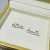 Agulha de Prata S925 Método Básico Genial Estilo Igual ao de Lin Chaoyi e Zhang Zifeng Brincos de Estrela Lisos para Mulheres Brincos de Tarraxa Exquisitos