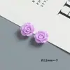 Acessórios de Flor Rosa Artificial de 12mm Feitos à Mão DIY Capa de Celular Ímã de Geladeira Fivela de Sapato Joias Acessórios de Resina
