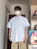 Camisa de Manga Corta a Rayas para Hombre 2025 Nuevo Verano Estilo Japonés Moderna Holgada Casual Chaqueta Camisa de Trabajo para Hombre