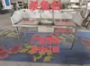 Dreno de mesa de peixe em aço inoxidável bancada de peixe comercial de supermercado plataforma de cozinha de mesa de abate de hotel pouso