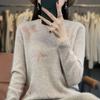 Suéter Redondo de Mariposa para Otoño e Invierno para Mujer, Nuevo Suéter Base de Punto de Terciopelo Andy para Mujer Transfronterizo