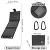 Paquete Plegable Solar 3 Plegable Cargador USB Camping al Aire Libre Suplemento de Energía para Teléfono Móvil Panel de Generación de Energía Fotovoltaica 5V10W Estabilización de Voltaje