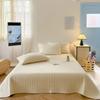 Funda de Cama Acolchada Densa Estilo Coreano Lavada con Enzimas y Arena Juego de Tres Piezas Algodón de 60 Hilos Doble Cara Cubierta de Tatami Kang