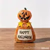 Decoraciones de Mesa de Madera para Halloween Gato Negro de Halloween Calabaza Monstruo Fantasma Calavera Manualidades Decoraciones para el Hogar