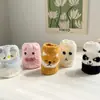 Meias Femininas Bordadas com Desenhos de Animais Outono e Inverno 2024 Meias Femininas de Lã de Coral Casuais Aconchegantes Quentes para Dormir