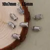 Estilo antiguo Xizang soporte para flor de tulipán de plata tapa de cuenta hebilla de cordón cola de vid de sangre de pollo borla de flor tapa accesorios para joyería DIY