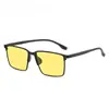 Nuevas Gafas de Sol Minimalistas para Hombre con Montura Cuadrada 9415 Casual Polarizadas de Alta Definición Metal High-End