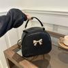 Bolsa de Mão Feminina Tecida Multiuso 2025, Padrão de Outono, Ombro Único Transversal, Novo Estilo Fashion, Laço Simples