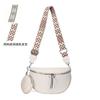 Bolsa Feminina de Couro Genuíno Transfronteiriça Couro Bovino de Camada Superior Bolsa Sela Bolsa de Ombro Cruzada Couro Macio Bolsa Pequena Bolsa para Mãe Bolsa de Peito