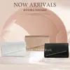 Bolso de Mano de Noche de Moda Transfronterizo, Bolso de Mano de Moda de Nicho para Mujer, Bolso Rectangular de Color Sólido Plegado, Bolso de Estilo Europeo y Americano Vintage