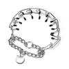 Cadena Metálica Desmontable para Entrenamiento de Perros Collar Estimulante Collar Suministros para Mascotas Collar para Perro Cadena a Prueba de Explosiones Cadena de Hierro para Perro
