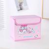 Serie de Baño PU de Dibujos Animados Caja de Almacenamiento Pequeña Plegable para Escritorio Oficina Dormitorio Armario Tocador Plegable