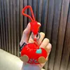 Llavero de Mascota Rojo Colgante para Bolsa de Año Nuevo Llavero de Pareja para Coche Día de Año Nuevo Pequeño Regalo Al por Mayor