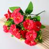Flor de Trombeta de Glória da Manhã Simulação Flor Falsa Atacado Flor de Plástico Decoração Arranjo de Flores Pequeno Buquê Flor Falsa Flor de Seda Flor Falsa para Exterior