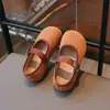 Zapatos de Cuero Estilo Coreano para Niñas 2026 Nuevas Llegadas Primavera/Otoño Zapatos Planos Suaves para Niños con Estampado de Leopardo Mocasines para Exteriores y Conducir para Niñas Pequeñas