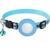 Collar para Gato de Venta Caliente Transfronterizo con Cascabel, Adecuado para Airtag, Reflectante, Cubierta de Silicona del Mismo Color, Localizador para Perros y Gatos
