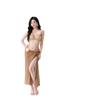 Bikini Nuevo Estilo 2026 Bikini de Chicas Atrevidas Sesión de Fotos de Vacaciones en la Playa Bali Bikini Dividido de Cuatro Piezas para Mujeres
