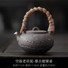 Olla de barro Zhai Mugu vacía olla de haz vintage Camino Zen barro de roca viejo plata tetera kung fu hecha a mano filtro de agujero de bola preparación de té
