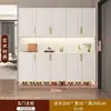 Gabinete de Zapatos para Entrada de Madera Maciza, Recibidor, Puerta de Sala de Estar del Hogar, Compartimento Integrado de Gran Capacidad, Taquilla de Almacenamiento en Pared