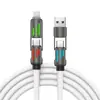 Cable de Datos 60W Emisor de Luz Cuatro en Uno Tipo-C Adecuado para Apple, Huawei, Android Pd Doble a Doble Cable de Carga Rápida de Siete Colores