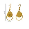 Ganchos Base para Aretes de Acero Inoxidable con Patrones Geométricos Electroplateados al Vacío, Colgantes para Aretes, Marcos Hechos a Mano para DIY