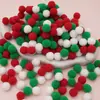 Bola de Peluche Decoración Navideña Accesorios de Poliéster Adornos para Manualidades Decoración de Árbol de Navidad Accesorios Pequeños