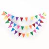 3 M Ouro e Prata Triângulo Bandeira Pendurado Corda Corda de Papel Pendurado Enfeites Suprimentos para Festas Flor Janela Layout Triângulo Bandeira