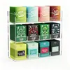 Organizador de Bolsitas de Té Acrílico Transfronterizo Personalizado de 3 Niveles Portabolsitas de Té Exhibidor de Encimera, Gabinete o Montaje en Pared