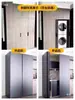 Riel Deslizante de Puerta Oculta Plegable abatible Gabinete Horno Aire Acondicionado Riel de Puerta abatible Accesorios de Herrajes para Puertas Batientes Puertas de Bolsillo