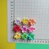 Pinza para el pelo de Plumeria Colorida de 2.5 cm Pinza de Garra de Flor Pinza Lateral Vintage para Mujer Pinza de Tiburón para la Parte Posterior de la Cabeza