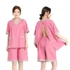 Ropa de moxibustión con botones en la espalda, ropa de sauna, cárdigan especializado para fisioterapia, gua sha, acupuntura, masaje y moxibustión, con aberturas delanteras y traseras