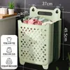 Cesta Plegable para Ropa Sucia Hogar Cesta para Ropa Sucia Colgante de Pared Baño Cesta para Ropa Sucia Integrada