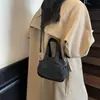 Bolsa Mini Feminina Nylon Estilo Coreano Bolsa de Mão Estilo Ocidental Bolsa de Ombro Transversal Tendência Outono 2025