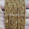 Cuentas de tubo de 4*2 mm, cuentas cilíndricas largas, accesorios para joyería, pulsera DIY, cuentas espaciadoras de tubo recto, productos semiacabados