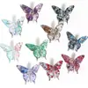 Flor de Cinco Pétalos de Acrílico Estrella de Cinco Puntas Mariposa Salpicadura de Tinta Translúcida Pintura al Óleo Agujero Recto Serie de Cuentas Sueltas Accesorios para Joyería DIY