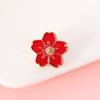 Broche de Flor de Cerezo Simple y Lindo Estilo Japonés, Pin Esmaltado de Aleación Estilo Universitario, No se Desvanece Fácilmente, Insignia Unisex